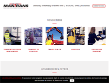 Tablet Screenshot of mantrans.fr